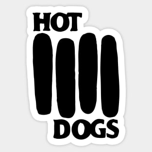 Black Flag Hot Dogs Sticker